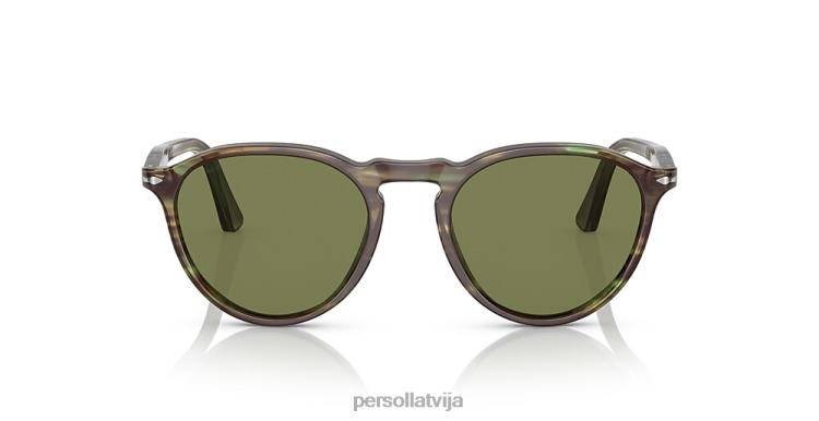 lv Persol po3286s saulesbrilles svītrains zaļš 2JTZL29