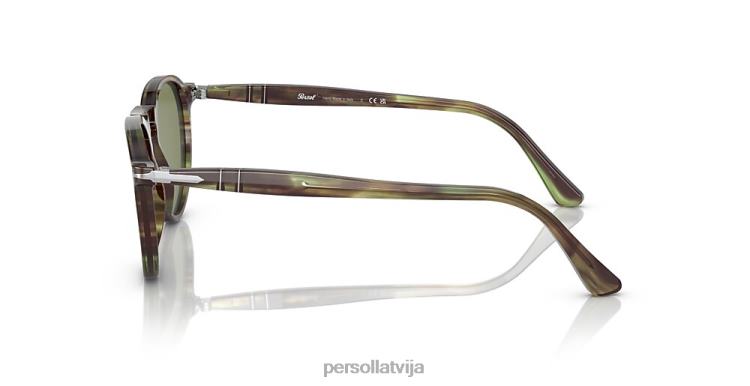 lv Persol po3286s saulesbrilles svītrains zaļš 2JTZL29