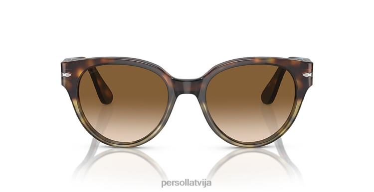 lv Persol po3287s saulesbrilles havanas gradients pelēks 2JTZL284