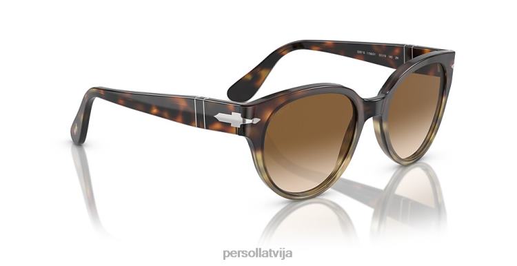 lv Persol po3287s saulesbrilles havanas gradients pelēks 2JTZL284
