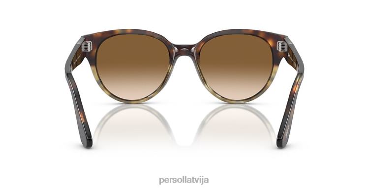 lv Persol po3287s saulesbrilles havanas gradients pelēks 2JTZL284