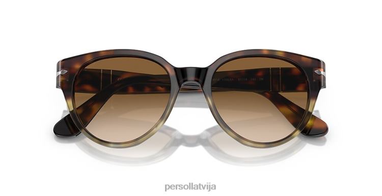lv Persol po3287s saulesbrilles havanas gradients pelēks 2JTZL284