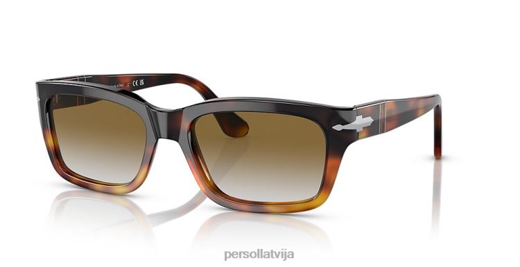 lv Persol po3301s saulesbrilles brūns griezums gaiši brūns bruņurupucis 2JTZL160