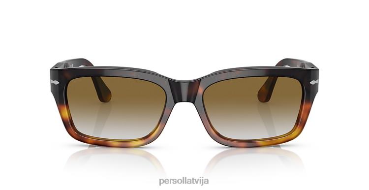 lv Persol po3301s saulesbrilles brūns griezums gaiši brūns bruņurupucis 2JTZL160