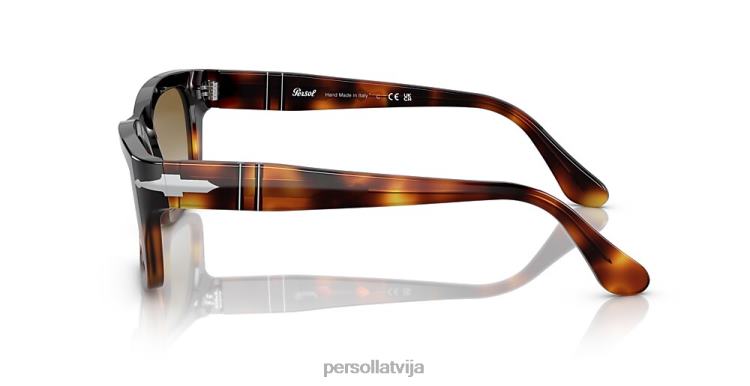 lv Persol po3301s saulesbrilles brūns griezums gaiši brūns bruņurupucis 2JTZL160