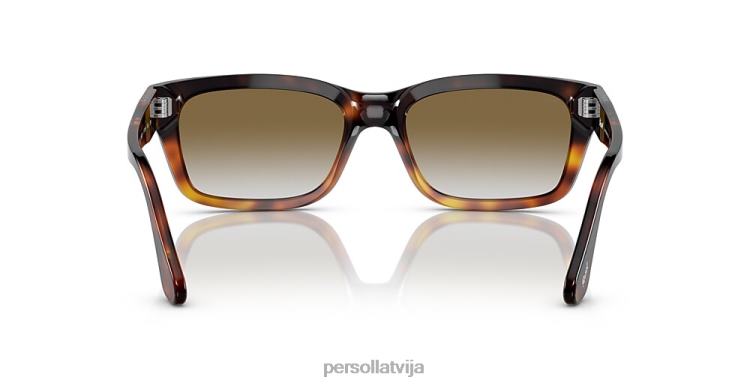 lv Persol po3301s saulesbrilles brūns griezums gaiši brūns bruņurupucis 2JTZL160