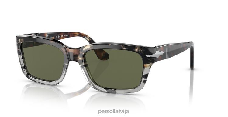 lv Persol po3301s saulesbrilles brūns griezums pelēks bruņurupucis 2JTZL162