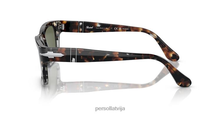 lv Persol po3301s saulesbrilles brūns griezums pelēks bruņurupucis 2JTZL162