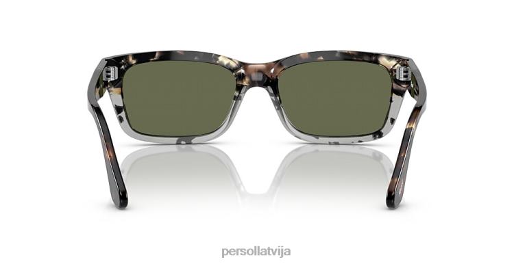 lv Persol po3301s saulesbrilles brūns griezums pelēks bruņurupucis 2JTZL162