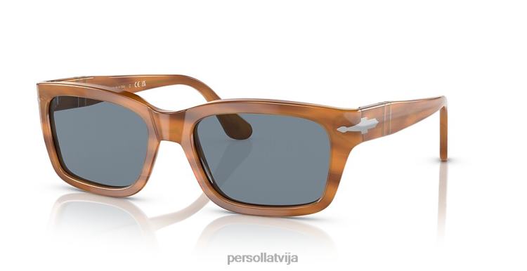 lv Persol po3301s saulesbrilles svītraini brūni 2JTZL159