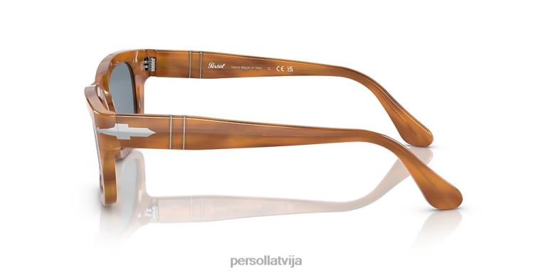 lv Persol po3301s saulesbrilles svītraini brūni 2JTZL159