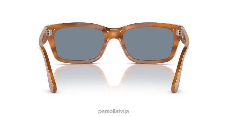 lv Persol po3301s saulesbrilles svītraini brūni 2JTZL159