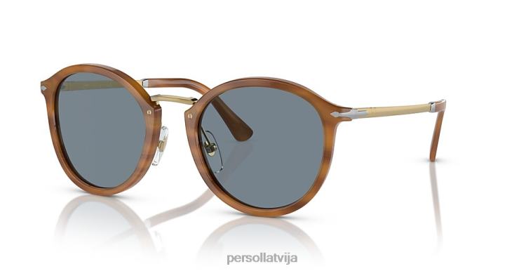 lv Persol po3309s saulesbrilles svītraini brūni 2JTZL291
