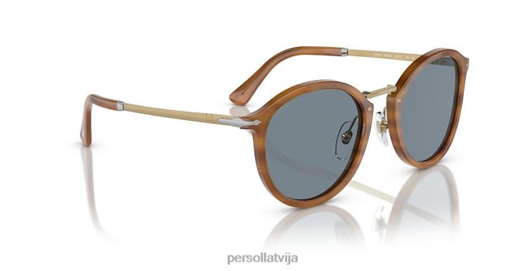 lv Persol po3309s saulesbrilles svītraini brūni 2JTZL291