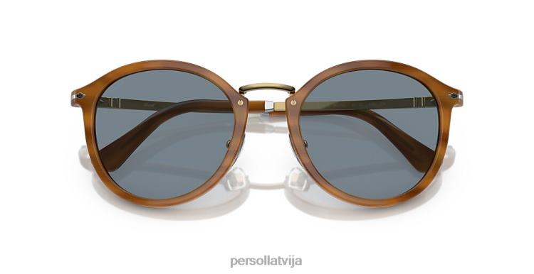 lv Persol po3309s saulesbrilles svītraini brūni 2JTZL291