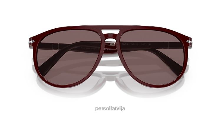 lv Persol po3311s saulesbrilles tumši bordo 2JTZL101