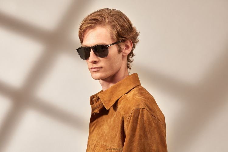 lv Persol po9649s saulesbrilles taupe pelēks caurspīdīgs 2JTZL137