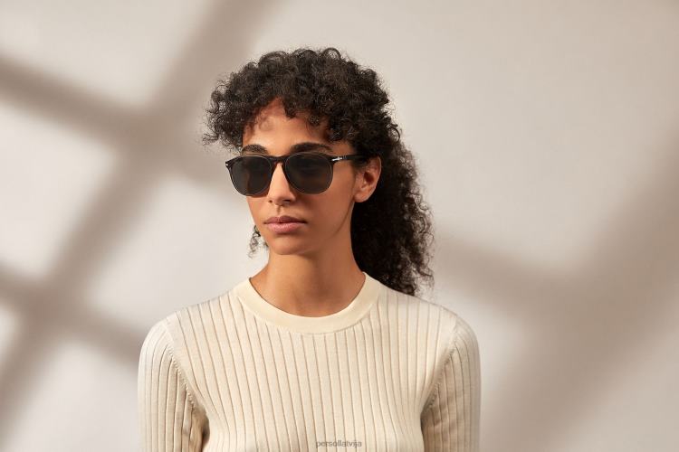 lv Persol po9649s saulesbrilles taupe pelēks caurspīdīgs 2JTZL137