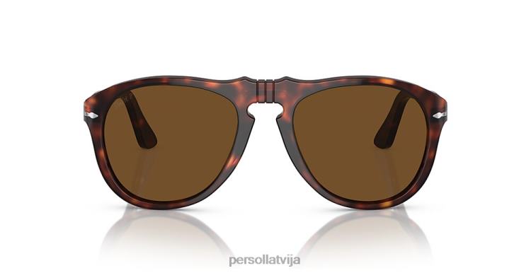 lv Persol 649-oriģināls saulesbrilles havana 2JTZL48