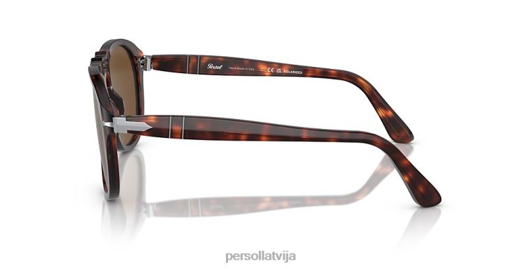 lv Persol 649-oriģināls saulesbrilles havana 2JTZL48
