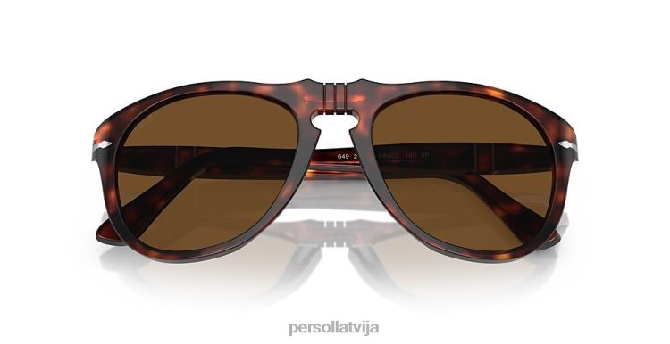 lv Persol 649-oriģināls saulesbrilles havana 2JTZL48