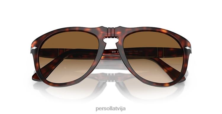 lv Persol 649-oriģināls saulesbrilles havana 2JTZL51