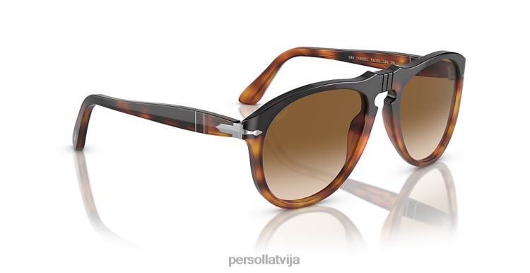 lv Persol 649-oriģināls saulesbrilles tumši brūns/gaiši brūns bruņurupucis 2JTZL54