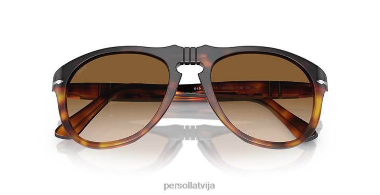 lv Persol 649-oriģināls saulesbrilles tumši brūns/gaiši brūns bruņurupucis 2JTZL54