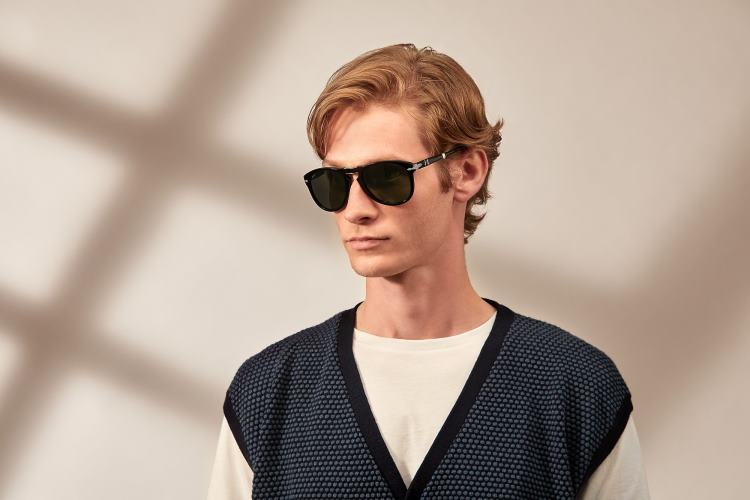 lv Persol 714-oriģināls saulesbrilles melns 2JTZL81