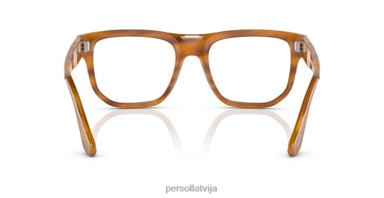 lv Persol po3306s-pārejas saulesbrilles svītraini brūni 2JTZL508